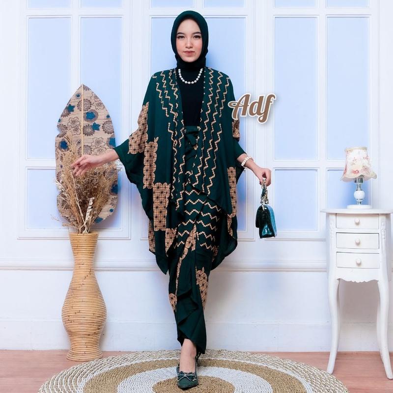SETELAN 1SET BRIDESMAID BATIK ROK LILIT DAN CARDIGAN KONDANGAN 8