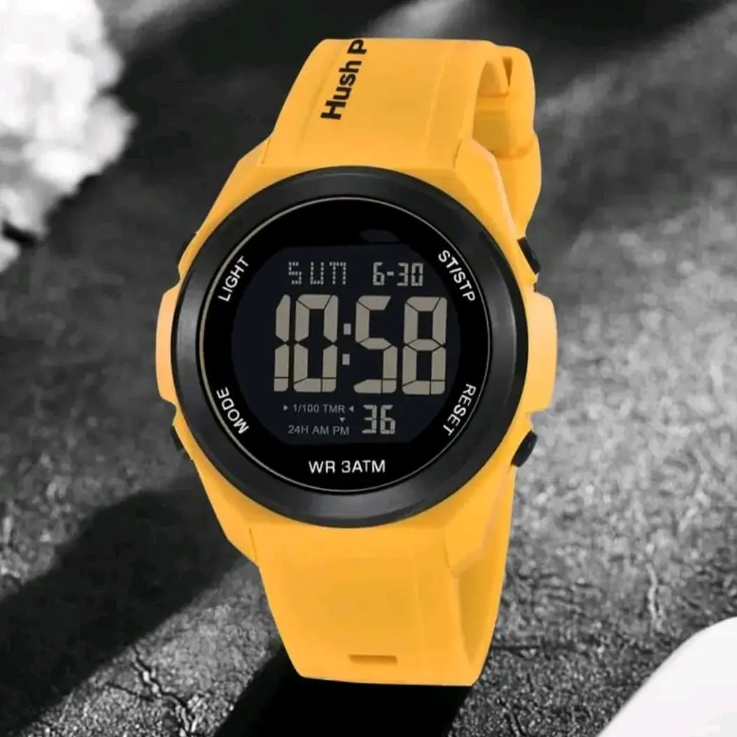 Jam Tangan Unisex Pria / Wanita Free Baterai Cadangan HPP Digital LED Fitur Tanggal, Light Kemewahan Watches Olahraga Santai Rubber