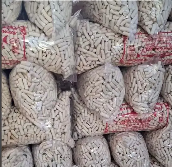 kerupuk tongkol asin, pedas 1 bal ( 1 kg )