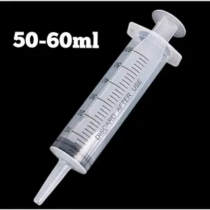 Spuit Plastik Tabung Besar 60 ml plus selang 1 m Alat Bantu Loloh Makan Hewan Ternak Peliharaan 50-60ml