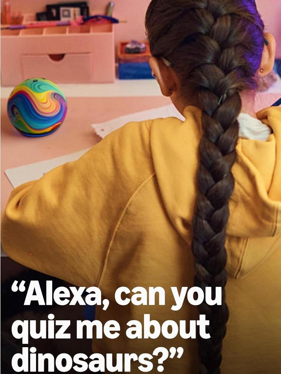 Amazon Echo Dot Kids (newest model) - Designed for kids, Designed for Alexa+, parental controls, Includes 1 Year of Amazon Kids+