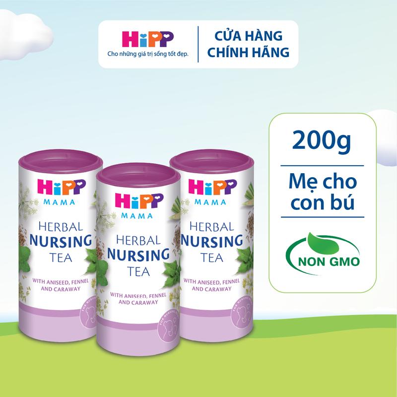 Combo 3 lon Trà cốm lợi sữa HiPP cho mẹ sau sinh 200g