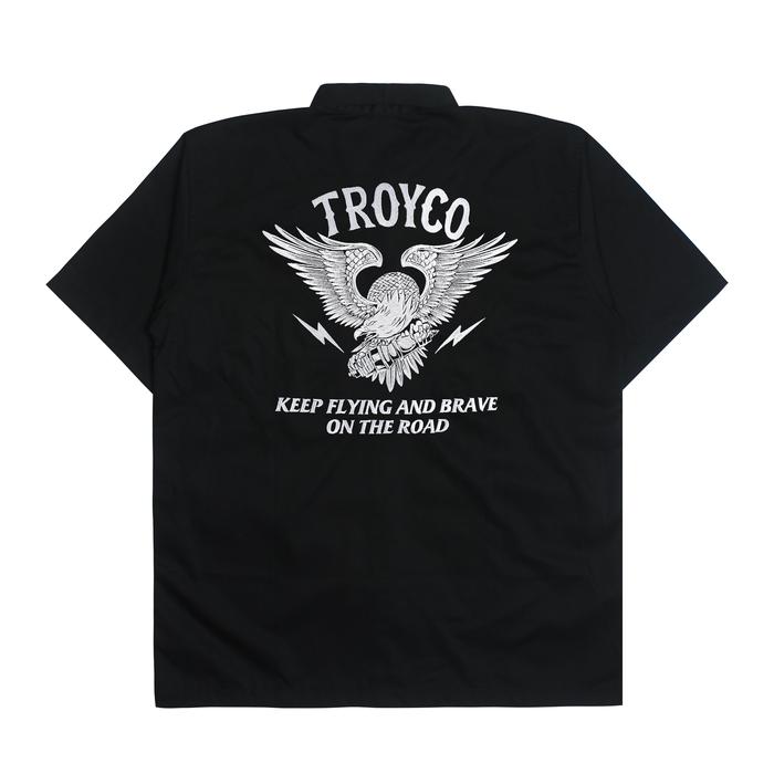 Gambar TROY COMPANY Work Shirt Black Culture - Kemeja Kerja PDH Hitam WSN 3459 - XL dari Troy Company Kab. Sleman Tokopedia