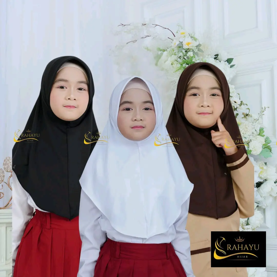 hijab anak sekolah sd instan pet tebal murah  kekinian