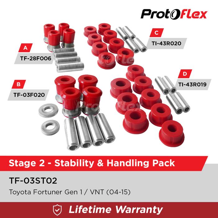 Gambar Protoflex Stage 2 Stability & Handling Pack Fortuner Gen 1 VNT 04-15 dari PROTOFLEX Kab. Bogor Tokopedia