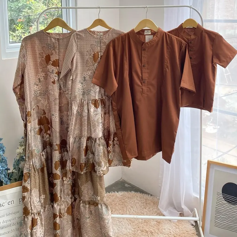Kalsandfrey Nayakamala Family Set - Gamis Koko Kembar Keluarga Sarimbit Lebaran 8