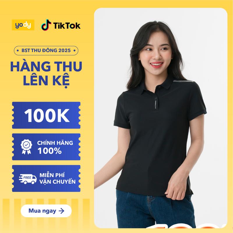 [Đồng giá] [ LIVE ] YODY Áo Polo Thể Thao Nữ Airycool Basic Thoáng Mát Mềm Mại SAN5002
