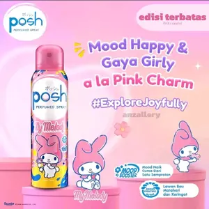 POSH PARFUM SPRAY PINK CHARM MY MELODY 150ML/ PARFUM WANITA / PARFUM CEWEK/PARFUM LUCU/PARFUM BADAN/PARFUM TAHAN LAMA/PARFUM ANAK SEKOLAH