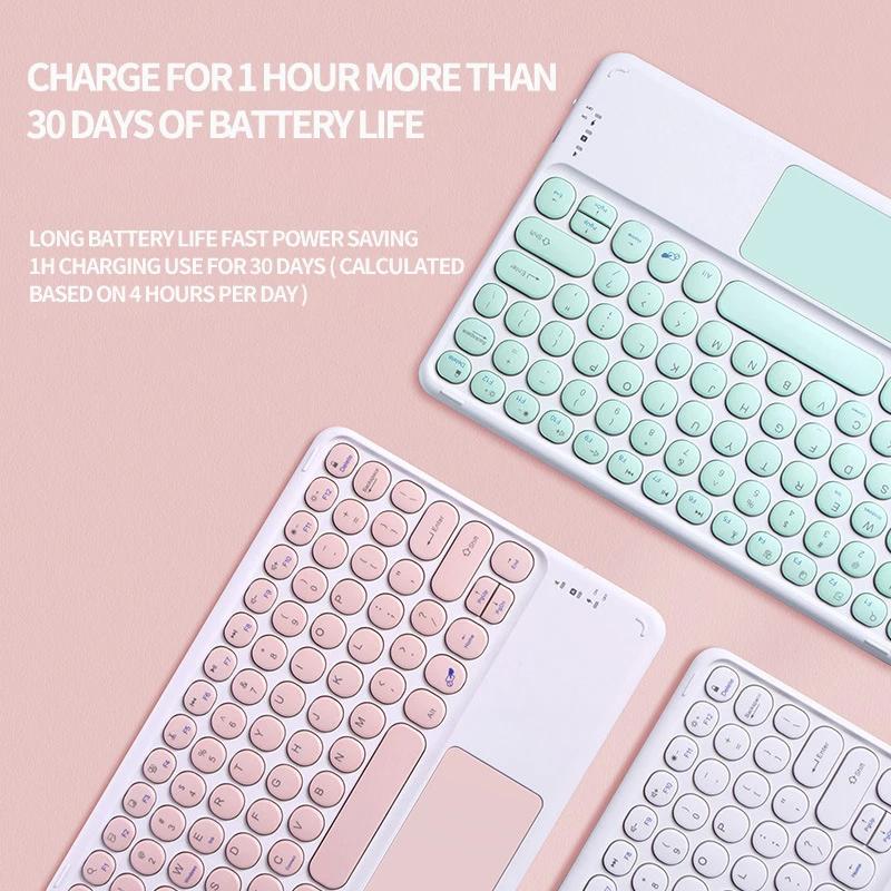 Vỏ bàn phím Touchcho Xiaomi Red mi SE 11 "2023 Redmi 10.61 2022, bàn phím cảm ứng từ tính không dây Bluetooth chuột 8
