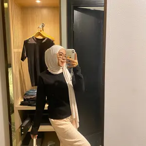 Blouse Top Korean Knit Zipper Atasan Knit Wanita Lengan Panjang Basic Long Sleeve Knitwear Casual Premium Ribbed Knit