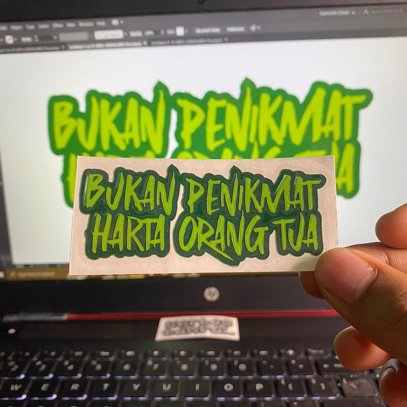 Sticker BUKAN PENIKMAT HARTA ORANG TUA - TikTok Shop Malaysia