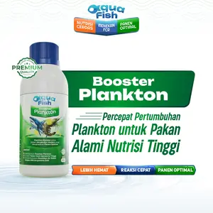 Aqua Fish - Booster Plankton Untuk Meningkatkan Populasi Plankton, Pakan Alami Nutrisi Tinggi, Menekan FCR, Penyeimbang Ekosistem Air