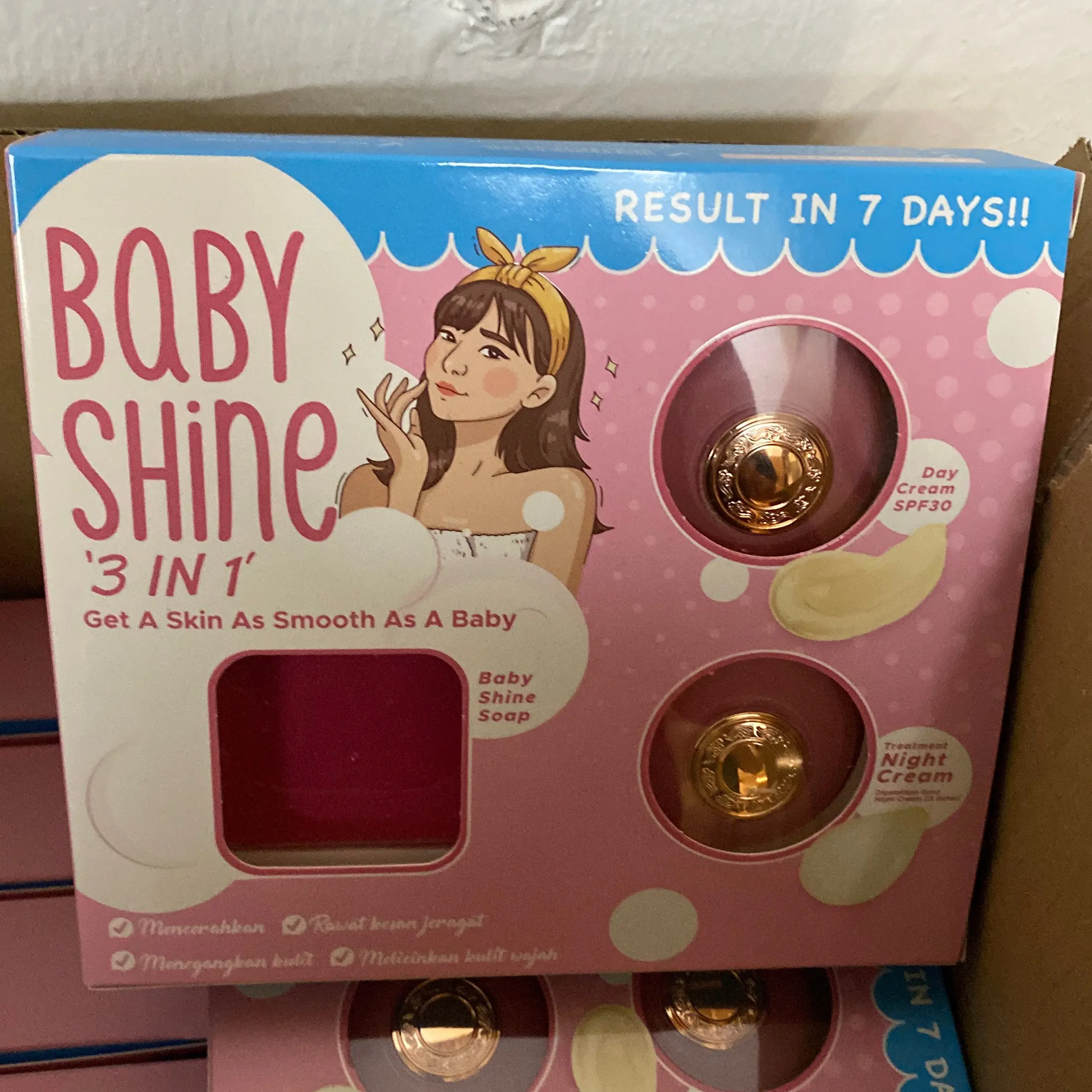 NEW PACKAGING SET SKINCARE BABY SHINE 3IN1 Kulit Wajah Skin Care Mencerahkan Toner Soap