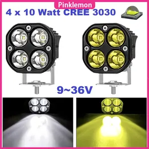 COD Lampu Sorot Tembak AC Lampu Sorot Tembak LED Bar CWL 4 Titik Mata 40 Watt Mobil Motor 40W 9 - 36 Volt 12V 24V Worklight