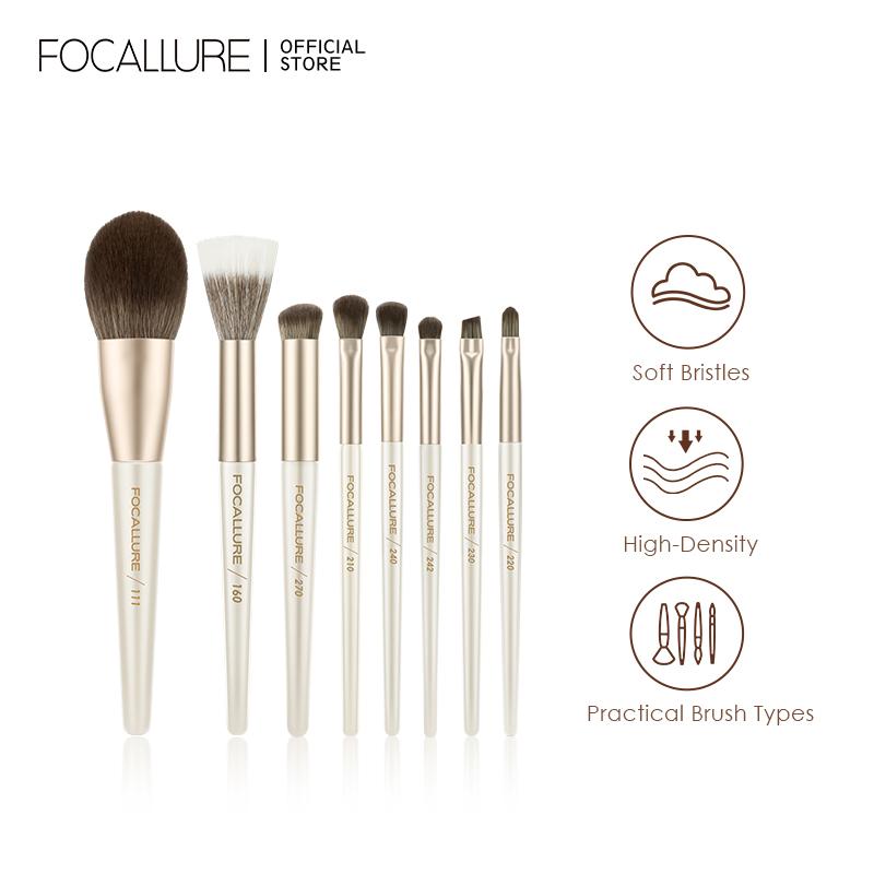 Cọ trang điểm FOCALLURE cọ phấn mắt cọ lông mày góc cạnh cọ chính xác trang điểm mắt