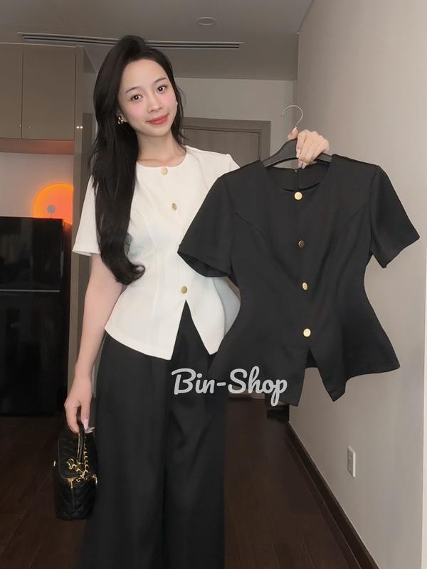 Set đồ Kiểu Nữ Thiết Kế Thanh Lịch tôn Dáng Hot Trend Tinh Tế Phù Hợp Nhiều Dịp