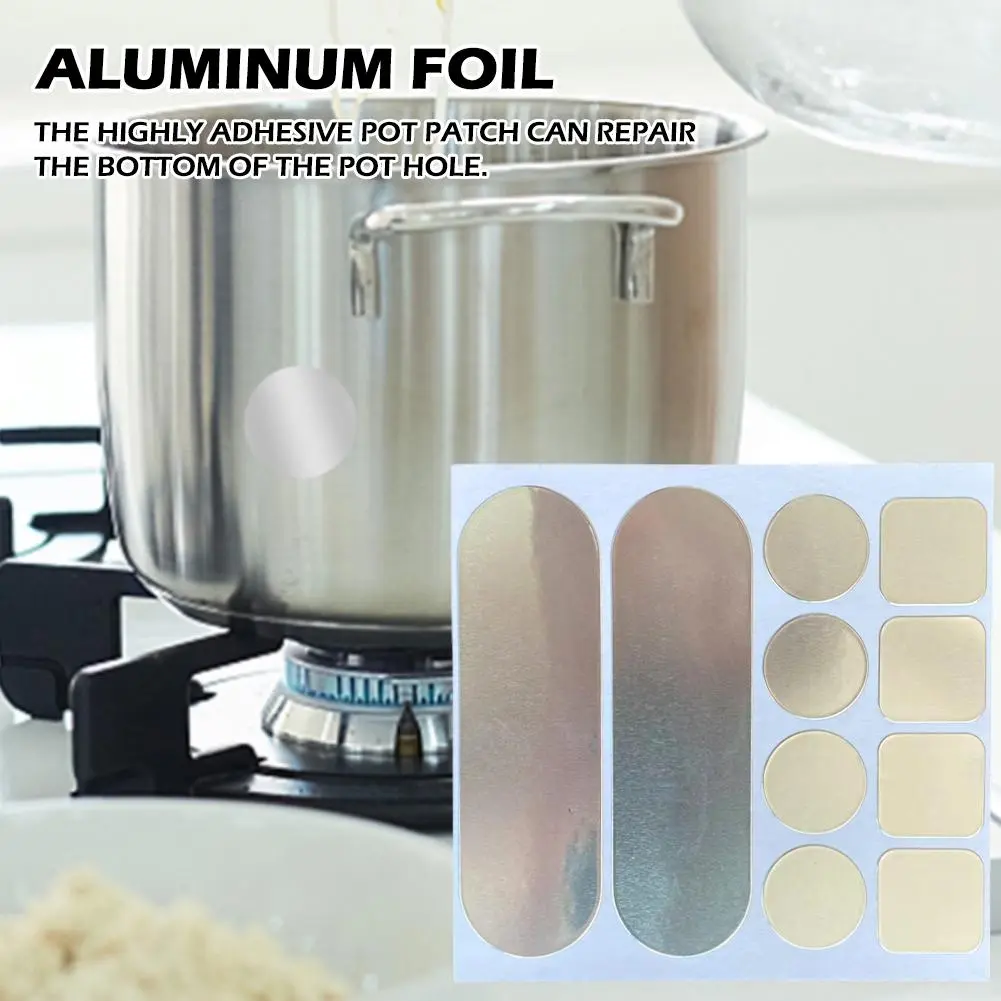 Tampalan periuk kerajang aluminium tahan haba tinggi untuk dapur, pita kalis air dan kalis api, pelekat pembaikan tong, alat pembaikan