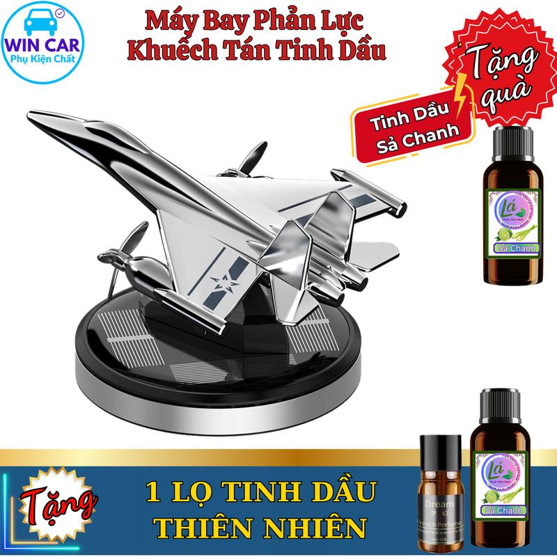 Bộ Trang trí Nội Thất taplo máy bay phản lực khuếch tán tinh dầu nước hoa Ô tô khử mùi xe hương nước hoa thiên nhiên sử dụng năng lượng mặt trời  MB04 (tặng 1 lọ tinh dầu)