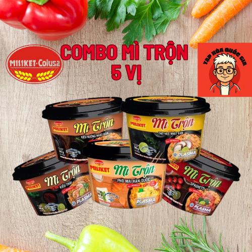  Miliket Mì Tô Trộn COMBO 5 tô đủ vị Sợi Mì Bổ Sung Tinh Bột Khoai Tây Dai Ngon & Nước Sốt Chua Ngọt Đậm Đà Lựa Chọn Tuyệt Vời Cho Bữa Ăn Đủ Chất Nhanh Chóng 