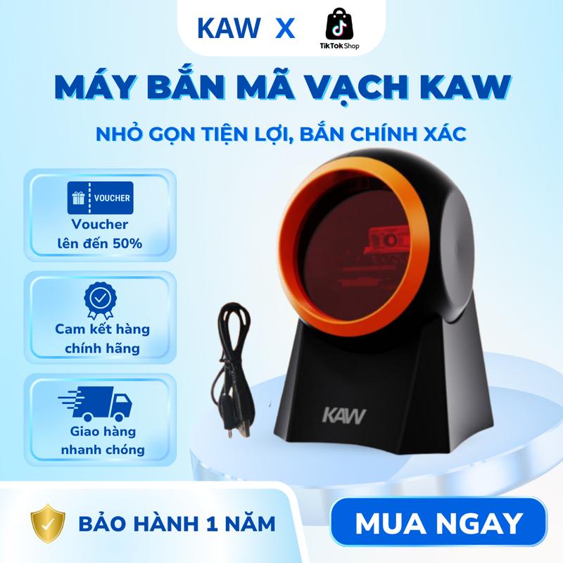  Máy Bắn Mã Vạch Đa Tia KAW Công Nghệ CMOS Quét Tất Cả Các Mã 1D 2D 3D Qr..Bảo Hành Chính Hãng 