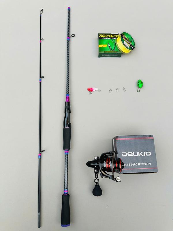  Combo Cần Câu Lure Crocodile + Máy FS Kim Loại. FS 