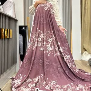 Lioneeel Richi Kain Serat Katun Ukuran Setengah Meter 50 Cm Motif Bunga Elegan untuk Pakaian Wanita Bahan Nyaman dan Motif Cantik