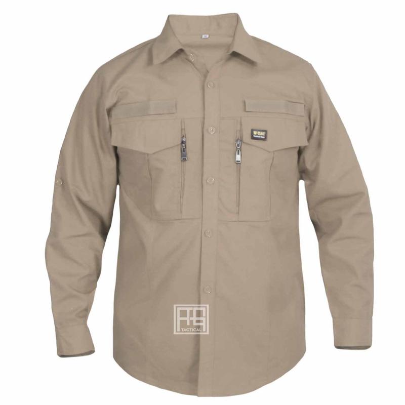 Product Introduction of Kemeja Tactical Pria WTAC tangan Panjang Baju Hem Lapangan Cowok PDL Katun Ripstop 19