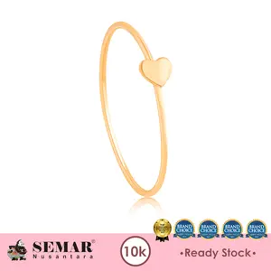 Cincin Emas Dainty Heart Gold 10K Semar Nusantara