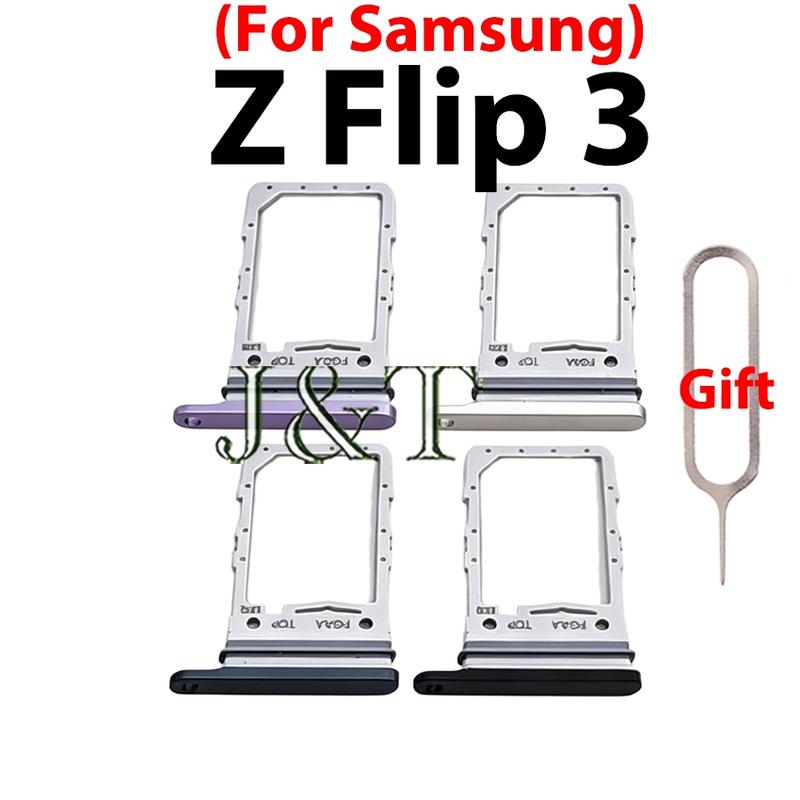 Đối với Samsung Galaxy Z Flip 3 5G F7110 F711U F711B F711N: giá đỡ khe cắm thẻ…