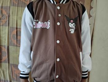 Product Review of Jaket Anak Perempuan KUROMI Varsity Model dengan Kancing Pengencang, Cocok untuk Musim Semua - 2-12 Tahun - Fashion, Pakaian from r**a 2