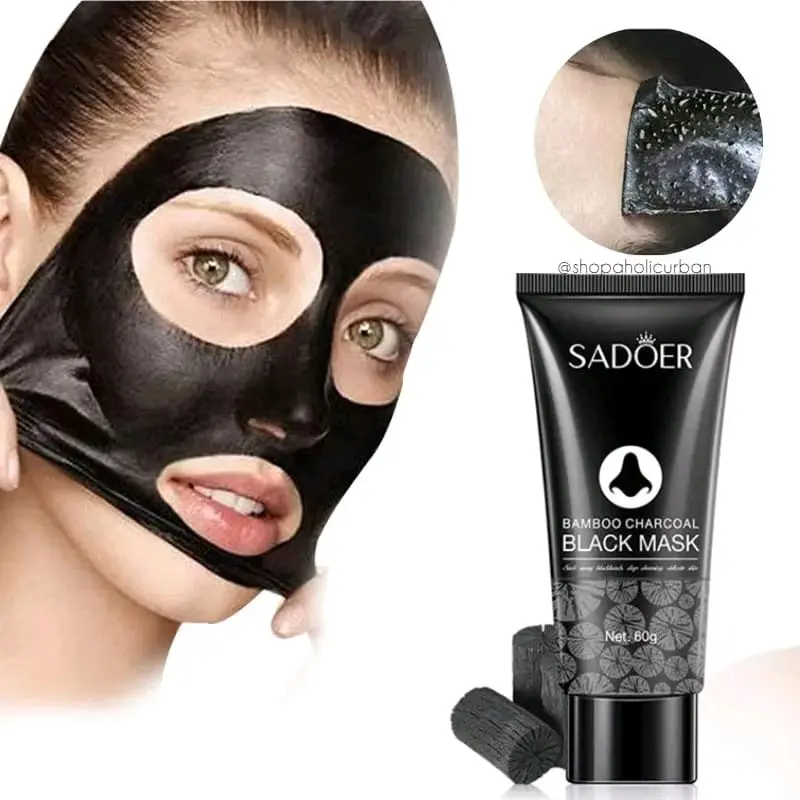Masker Charcoal Peel Off Sadoer untuk Menghilangkan Blackheads dan Komedo - Perawatan Hidung Anti Komedo Treatment 0