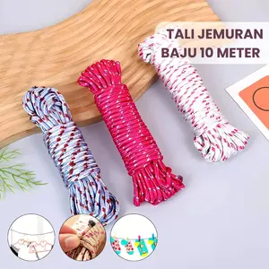 3 PCS - Tali Tampar Nilon 10 Meter Tali Jemuran Nylon Tambang Ikat Barang Anti Slip Super Kuat