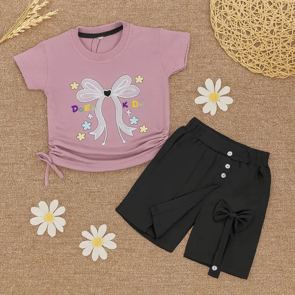 BAJU MOUVE+ROKCEL HITAM