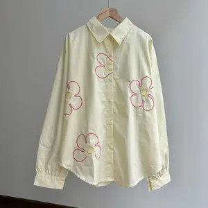 House Of Cesya | UNNA | Katun Poplin Blouse Kemeja Wanita Bordir Atasan