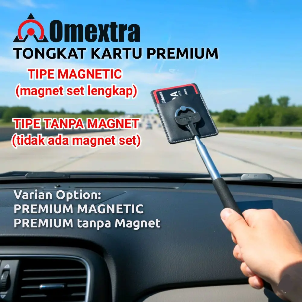 Tongkat Kartu Premium Magnetic Omextra Tongtol Tongkat Etol Emoney Tongkat Tol Magnet Premium