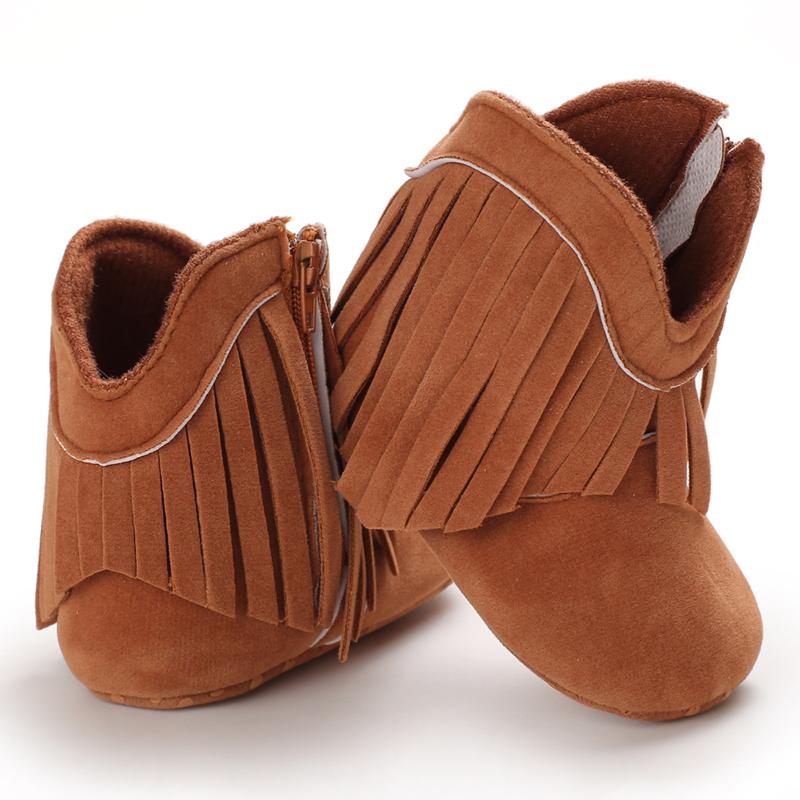 Product Introduction of Autumn and Winter Classic Tassel Baby Boots for Infants and Toddlers Soft Sole Warm Learning Shoes 19