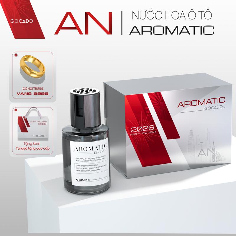 BST AN NƯỚC HOA Ô TÔ CAO CẤP AROMATIC - GOCADO TẶNG KÈM TÚI XÁCH CAO CẤP