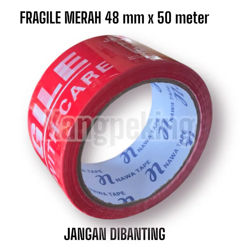 Lakban Fragile Merah Murah Jangan Dibanting printing security seal 1