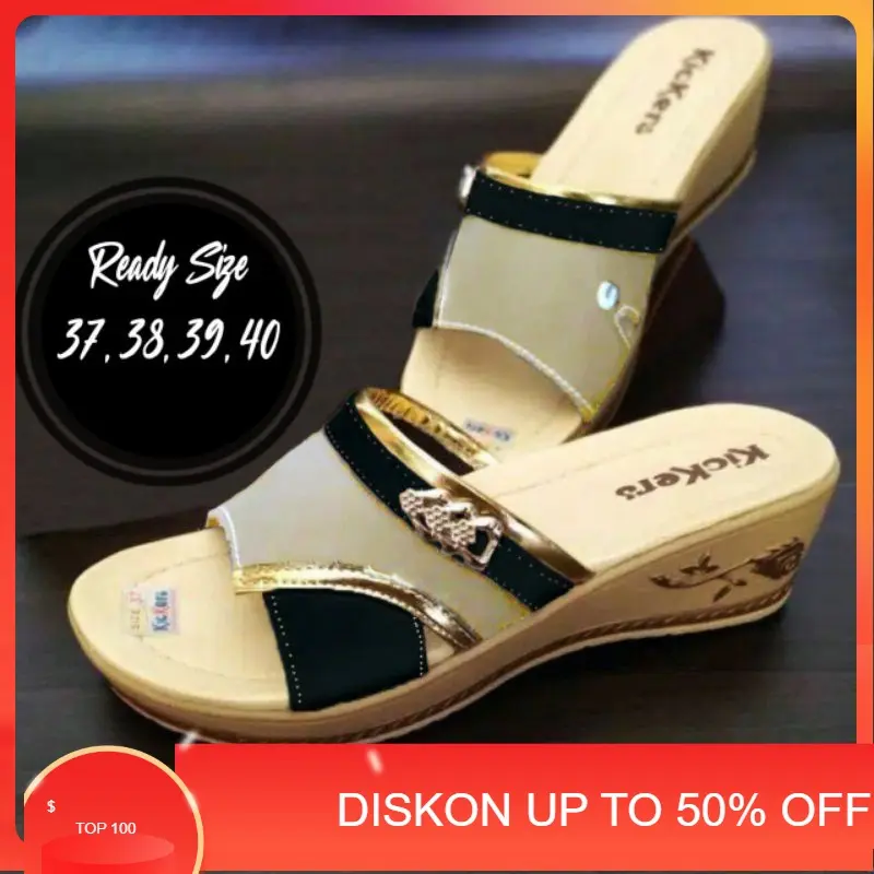 RAMADHAN SALE/SANDAL WANITA/ Sepatu Sandal Wanita Sandal Wanita Wedges Sandal Wanita Terbaru Wedges Wanita Selop