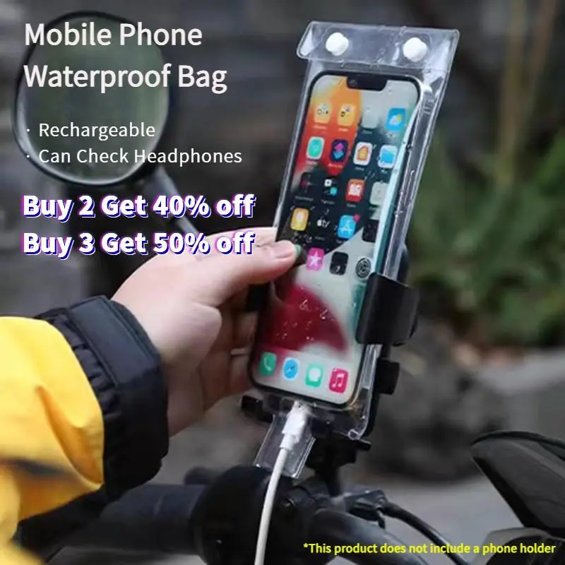 กระเป๋ากันน้ำ, ใหม่สากล Take-out Rider เฉพาะโทรศัพท์ที่ทุ่มเท, ที่ยึดคลิปแบบชาร์จไฟได้, รูชาร์จหน้าจอสัมผัส, ฝาครอบกันน้ำ, ซื้อเพิ่มเติมส่วนลด