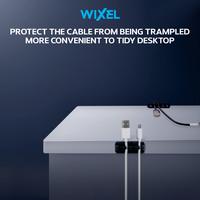 Gambar WIXEL H1 Cable Clip Organizer 5 Slot Silicone Penjepit Perapih Kabel Managemen Silikon Jepitan Klip Hitam dari WIXEL Kab. Tangerang 4 Tokopedia