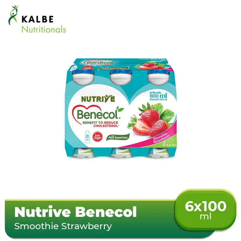 NUTRIVE BENECOL STRAWBERRY 6X100 ML 0