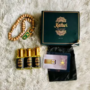MINYAK KASTURI NON ALKOHOL ISI 3 BOTOL FREE TASBIH / MINI GOLD WANGI TAHAN LAMA