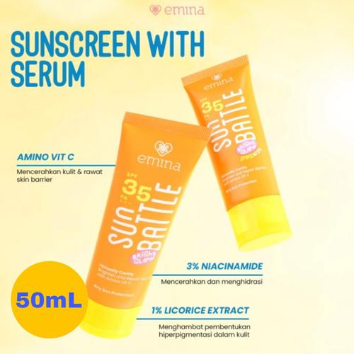 EMINA SUN BATTLE BRIGHT GLOW  SPF 35 PA +++ 2