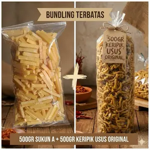 PROMO BUNDLING STIK SUKUN 500GR GRADE A & USUS 500GR ORIGINAL Kombinasi Terbaik untuk Snack Anda