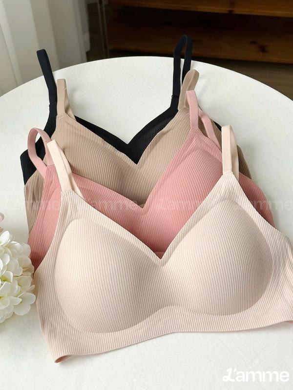 L'AMME Áo lót không gọng ALT02 chất liệu su mềm mại co giãn công nghệ GelUp thay thế gọng nâng đỡ mặc nhẹ và thoải mái thấm hút tốt thiết kế giọt nước gom đẩy ngực