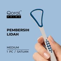 Gambar QoraL PRIME pembersih lidah / sikat lidah / tongue cleaner - Blue dari QoraL ID Kota Administrasi Jakarta Utara 1 Tokopedia