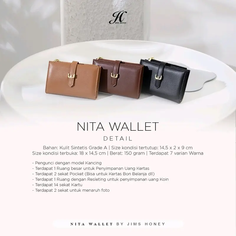 JimsHoney Dompet Lipat Wanita NITA WALLET 2