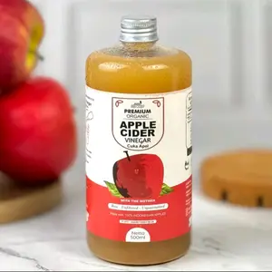 CUKA APEL PREMIUM ORGANIK 500 ML APPLE CIDER VINEGAR WITH THE MOTHER Botol