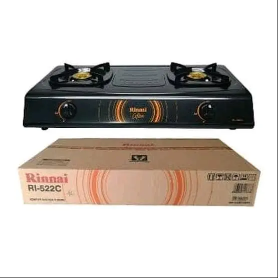Kompor gas 2 tungku Rinnai RI-522A RI-522E RI-522C FREE PACKING DUS 2
